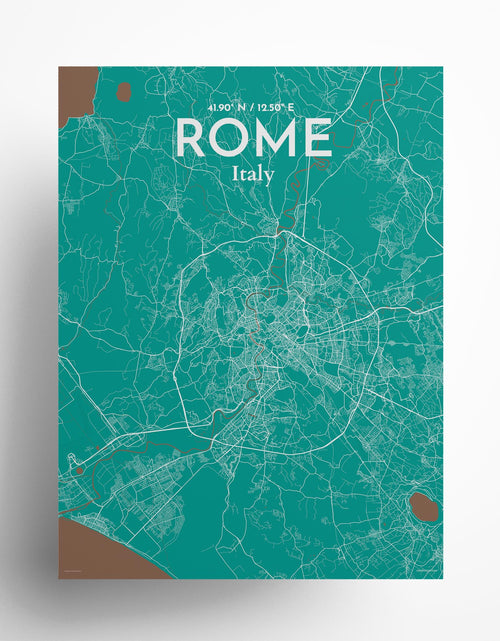 Load image into Gallery viewer, Rome City Map Poster
