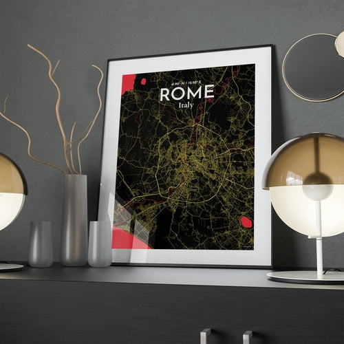 Rome City Map Poster