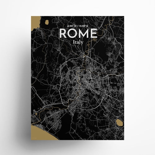 Rome City Map Poster