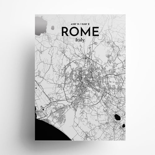 Rome City Map Poster