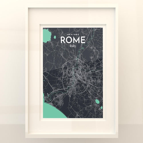 Rome City Map Poster