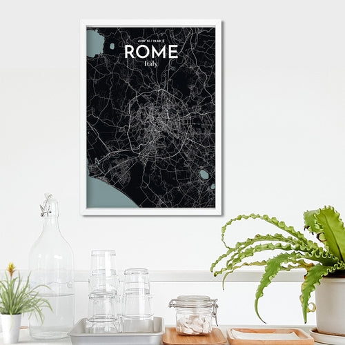 Rome City Map Poster