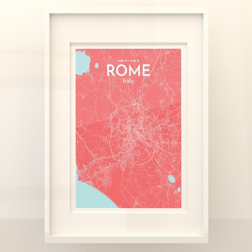 Rome City Map Poster