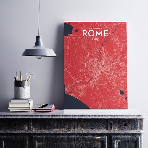 Rome City Map Poster