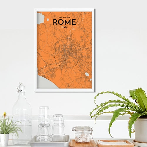 Rome City Map Poster