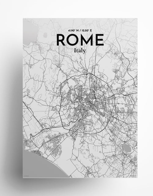 Load image into Gallery viewer, Rome City Map Poster
