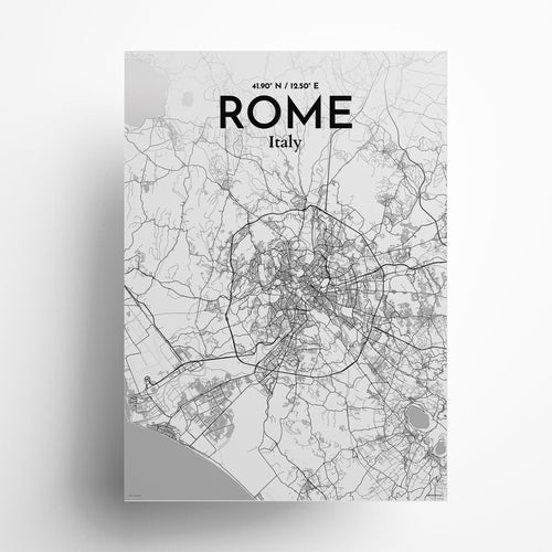 Rome City Map Poster