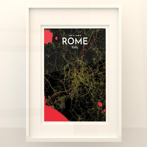 Rome City Map Poster