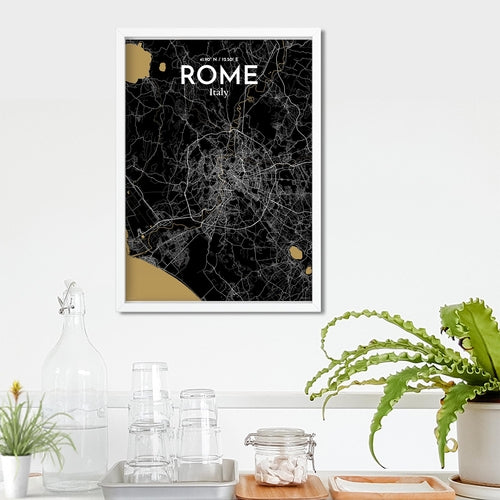 Rome City Map Poster