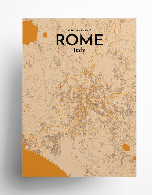 Load image into Gallery viewer, Rome City Map Poster
