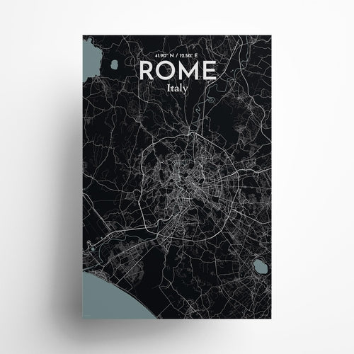 Rome City Map Poster