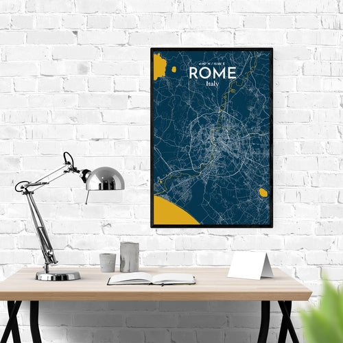 Rome City Map Poster