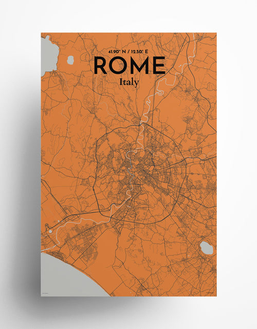 Load image into Gallery viewer, Rome City Map Poster
