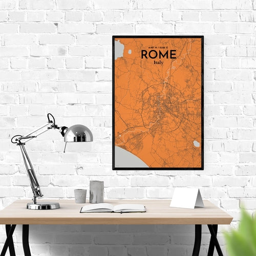 Rome City Map Poster