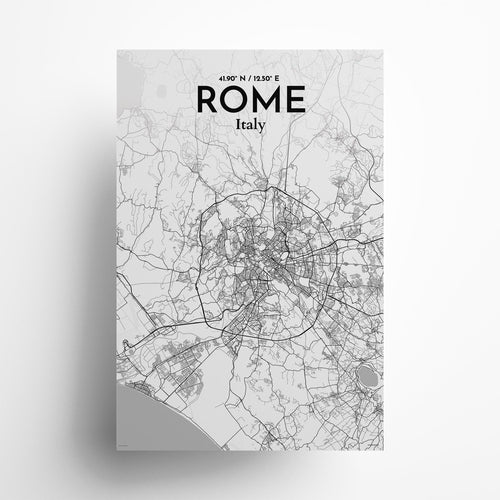 Rome City Map Poster