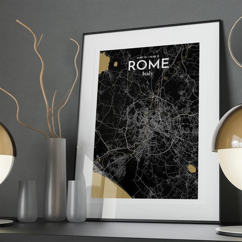 Rome City Map Poster