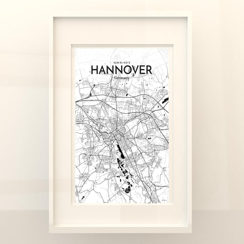 Hannover City Map Poster