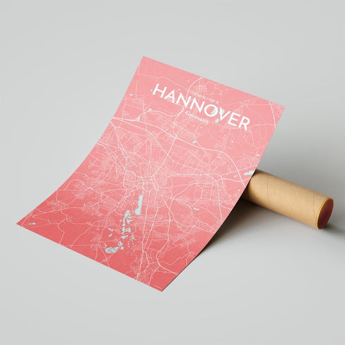 Hannover City Map Poster