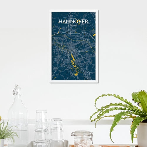 Hannover City Map Poster