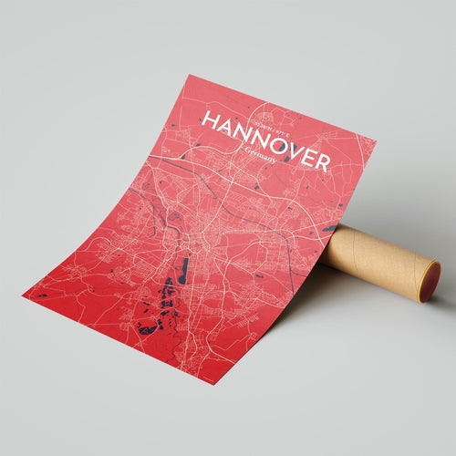 Hannover City Map Poster