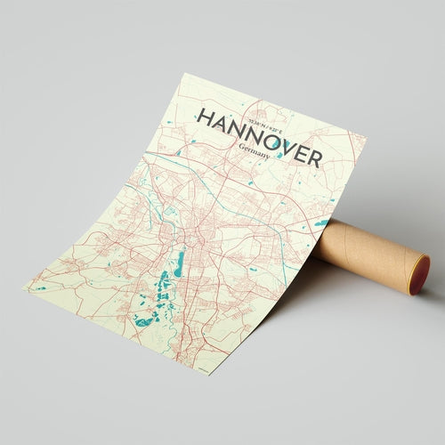 Load image into Gallery viewer, Hannover City Map Poster
