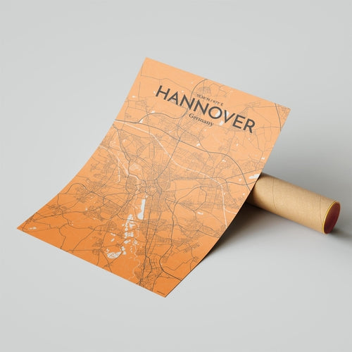 Hannover City Map Poster