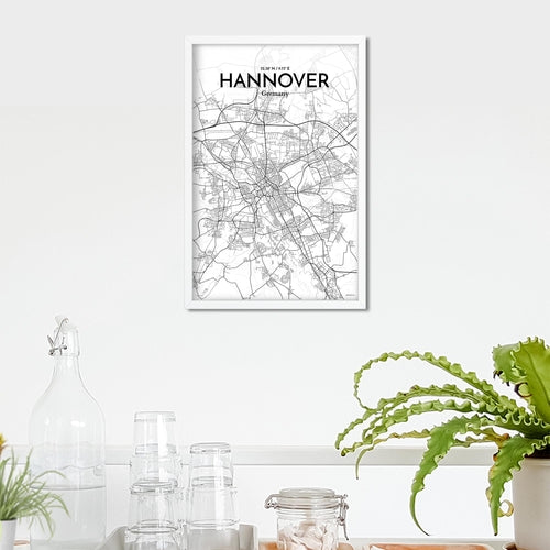 Hannover City Map Poster