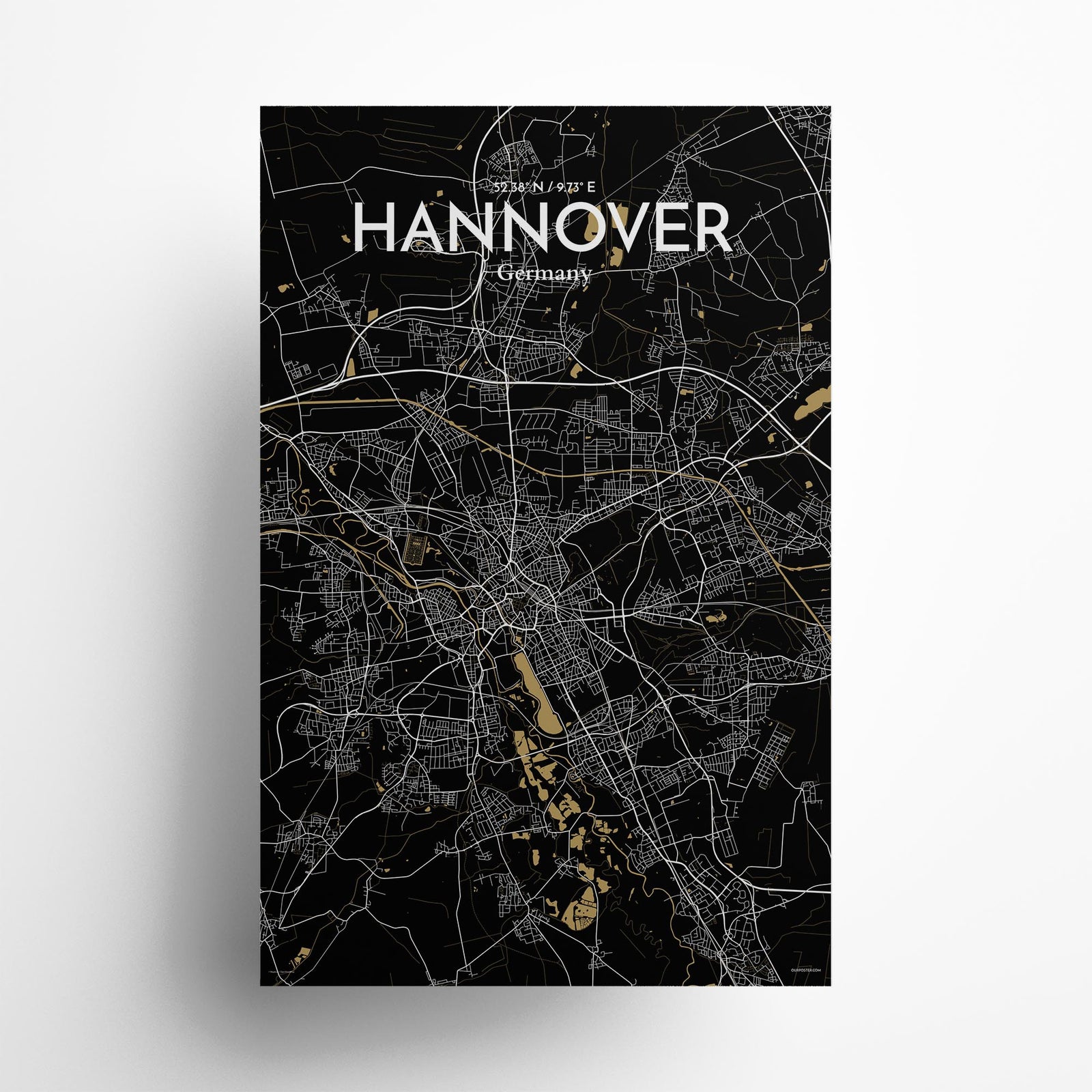 Hannover City Map Poster