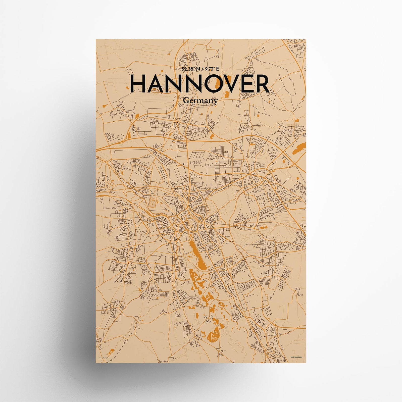 Hannover City Map Poster