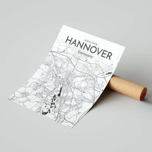 Hannover City Map Poster