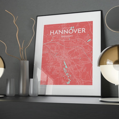 Hannover City Map Poster