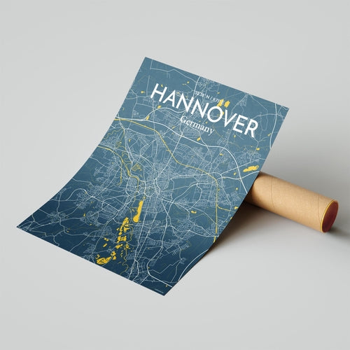 Hannover City Map Poster