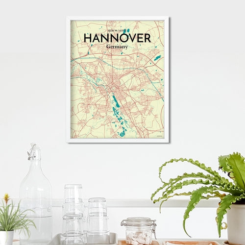 Hannover City Map Poster