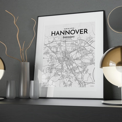 Hannover City Map Poster