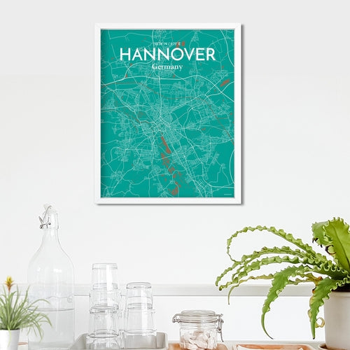 Hannover City Map Poster