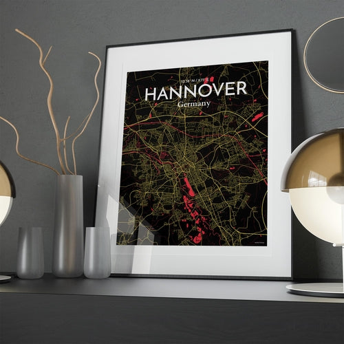 Hannover City Map Poster