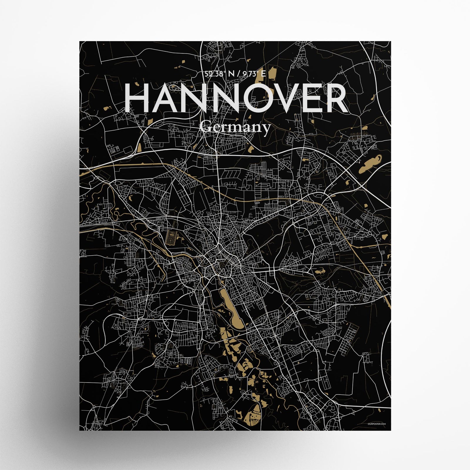 Hannover City Map Poster