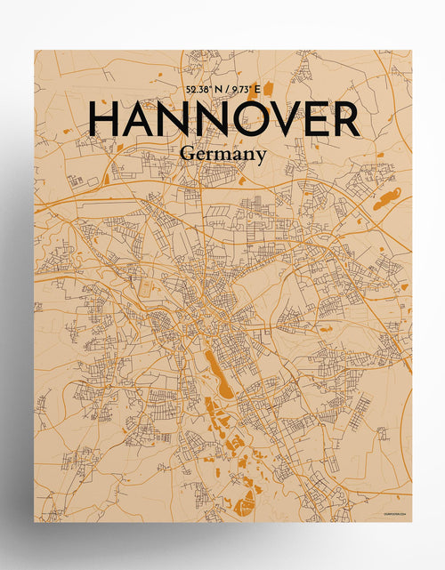 Load image into Gallery viewer, Hannover City Map Poster
