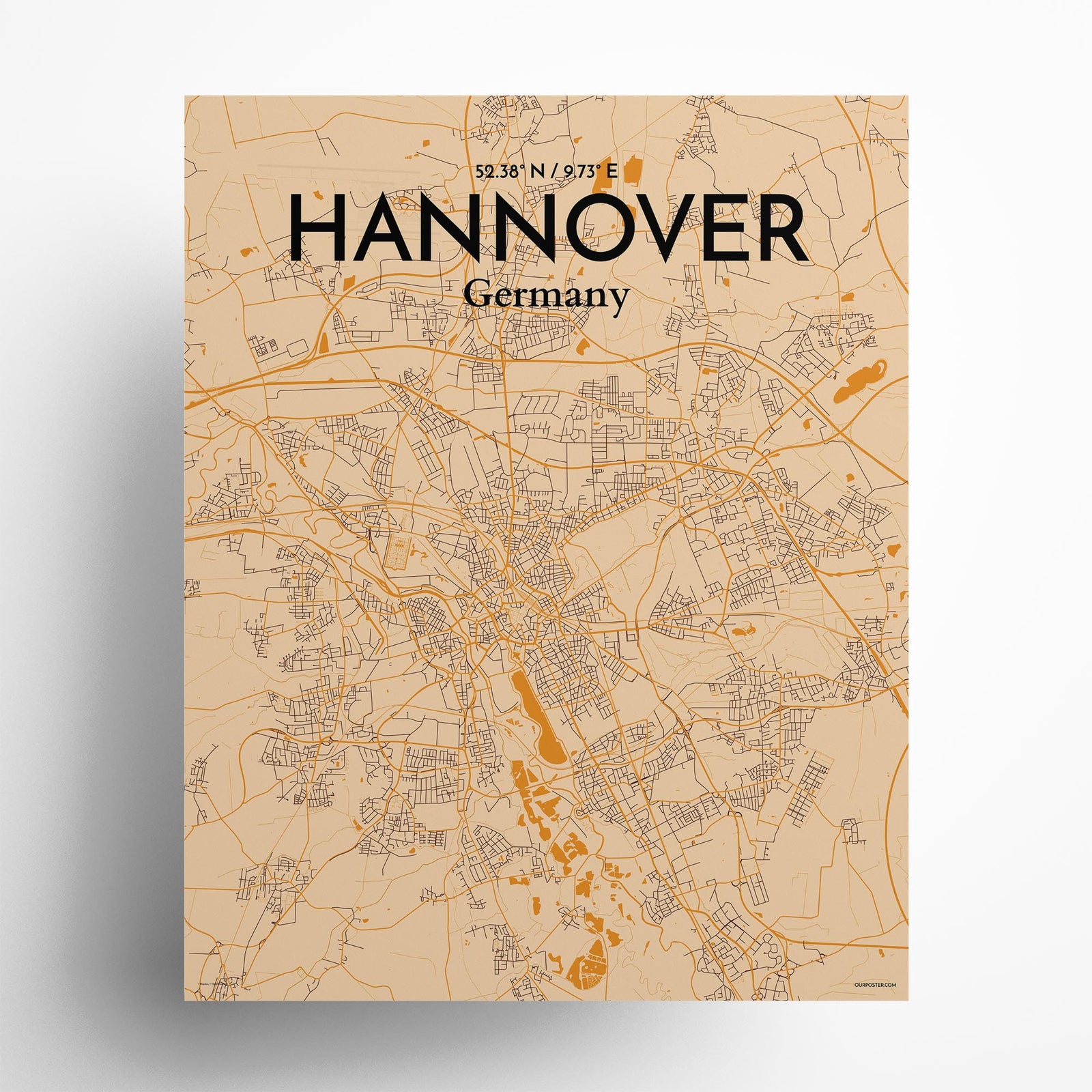 Hannover City Map Poster