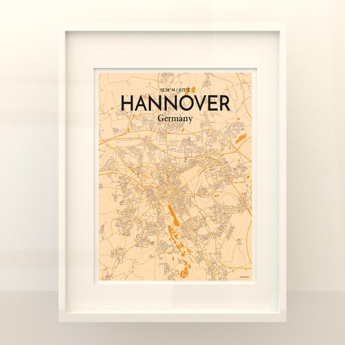 Hannover City Map Poster