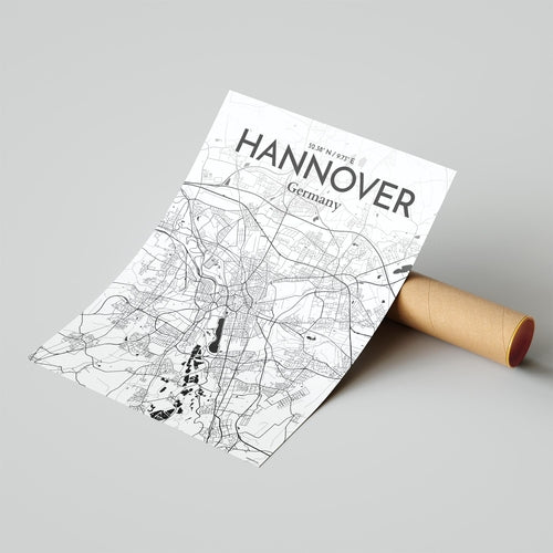 Hannover City Map Poster