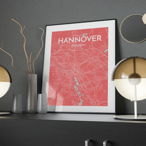 Hannover City Map Poster