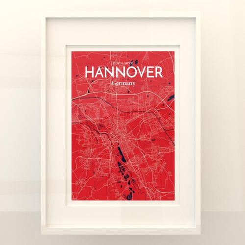 Hannover City Map Poster