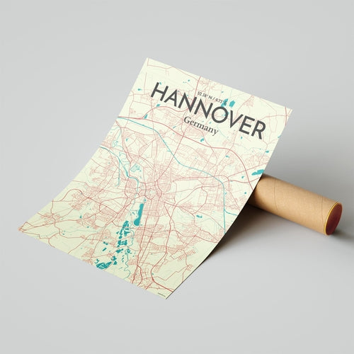 Hannover City Map Poster