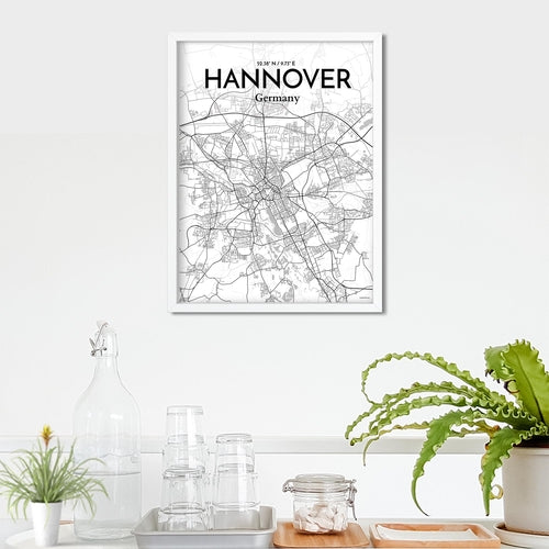 Hannover City Map Poster