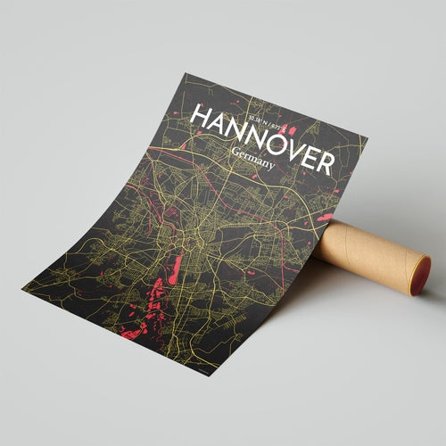 Hannover City Map Poster