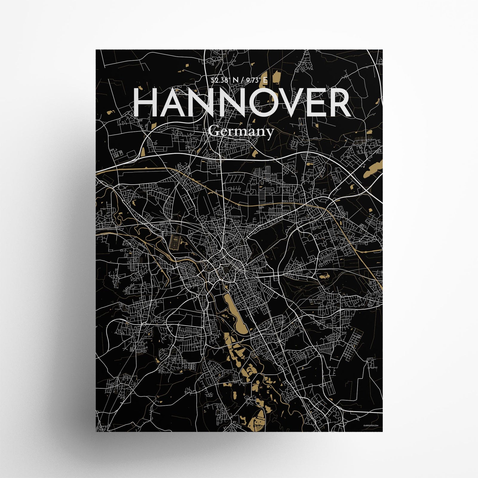 Hannover City Map Poster