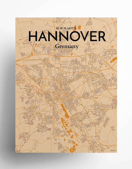 Load image into Gallery viewer, Hannover City Map Poster
