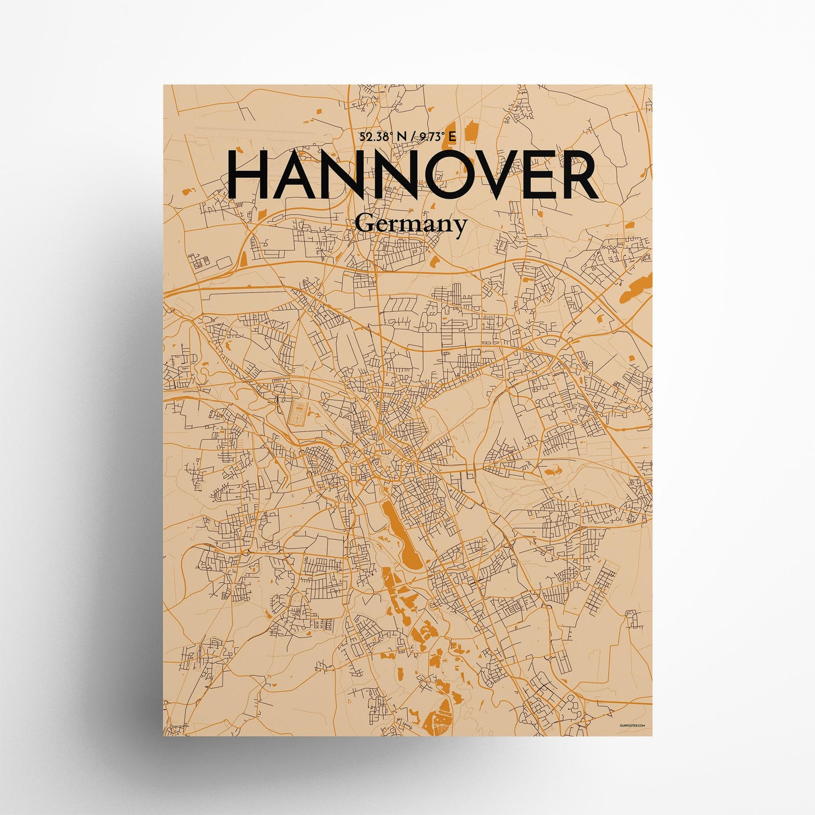 Hannover City Map Poster