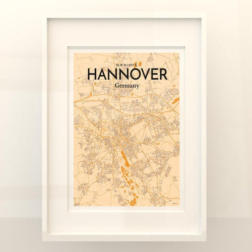 Hannover City Map Poster